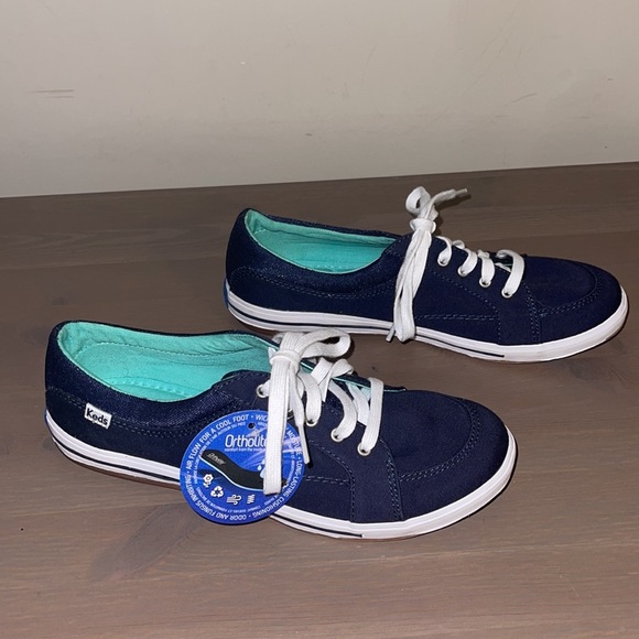 🆕 Keds Navy Blue Canvas Sneakers - Women’s Size 8 - Picture 4 of 6